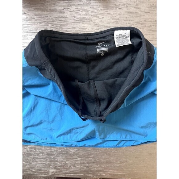 NIKE Dri-Fit Tennis Skort Women's Large Blue Athletic Sportswear Used 12" Length - Picture 2 of 5